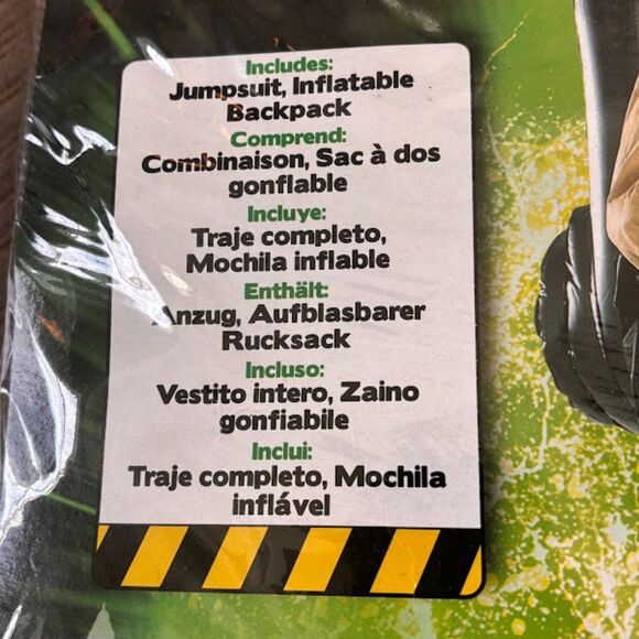 Ghostbusters Adult Halloween Costume MEDIUM Inflatable Backpack - Picture 2 of 4